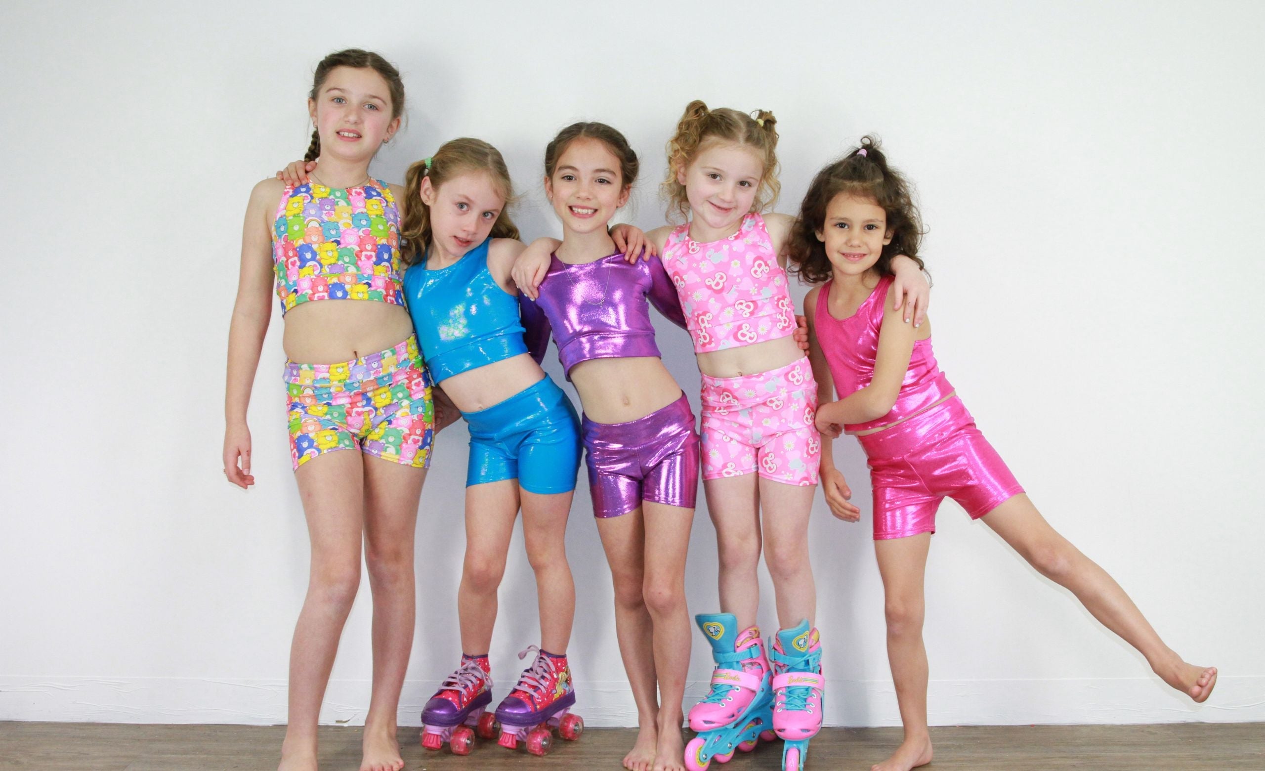 Girls Active Crop Tops Gymnastics dance wear kids