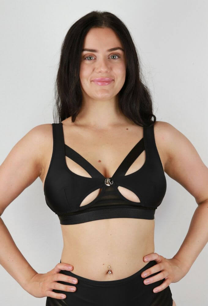 Alexis Butterfly Bralette – BLACK