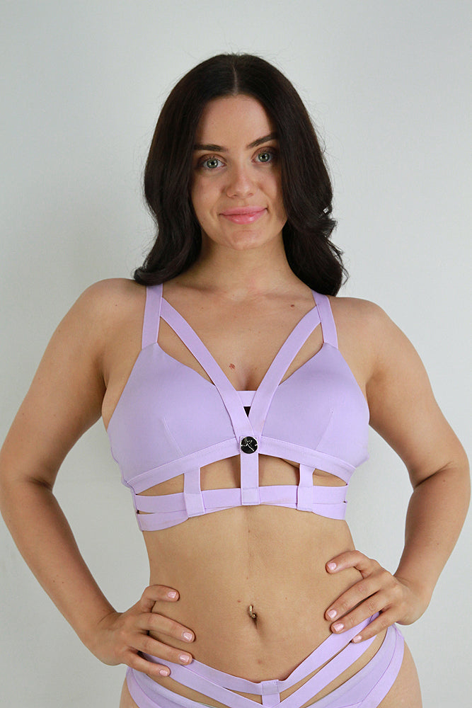 Luxe Strappy Bralette Lilac
