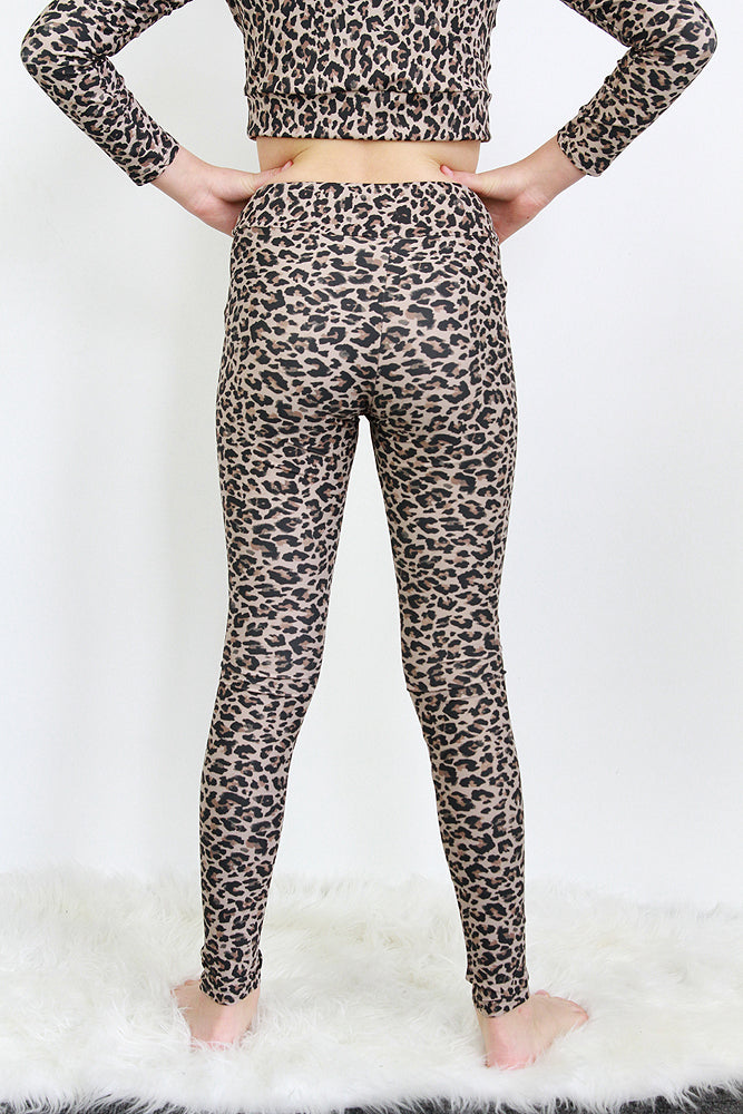 Animal Print Girls Gymnastics Tights & Dance Leggings