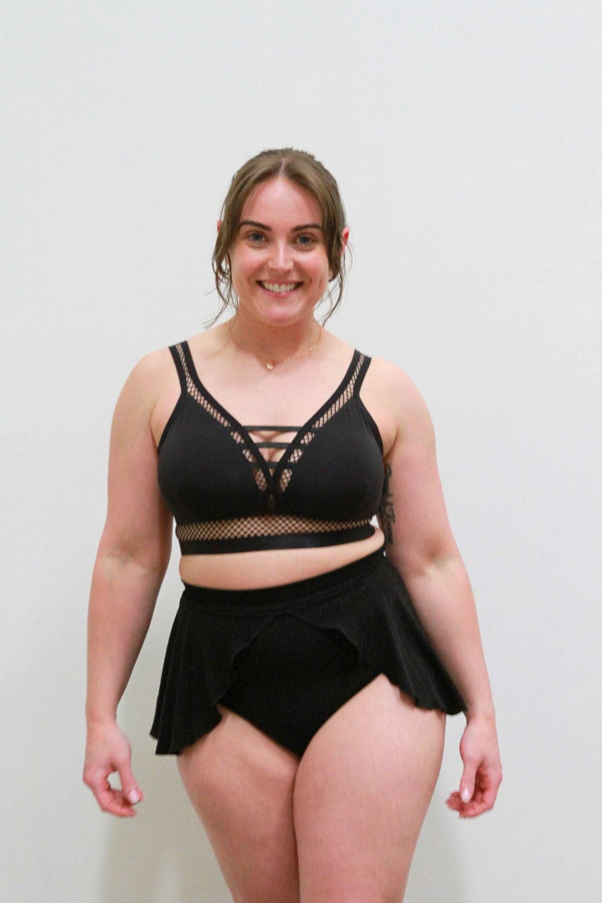 Glitteratti High Waist Skort Black