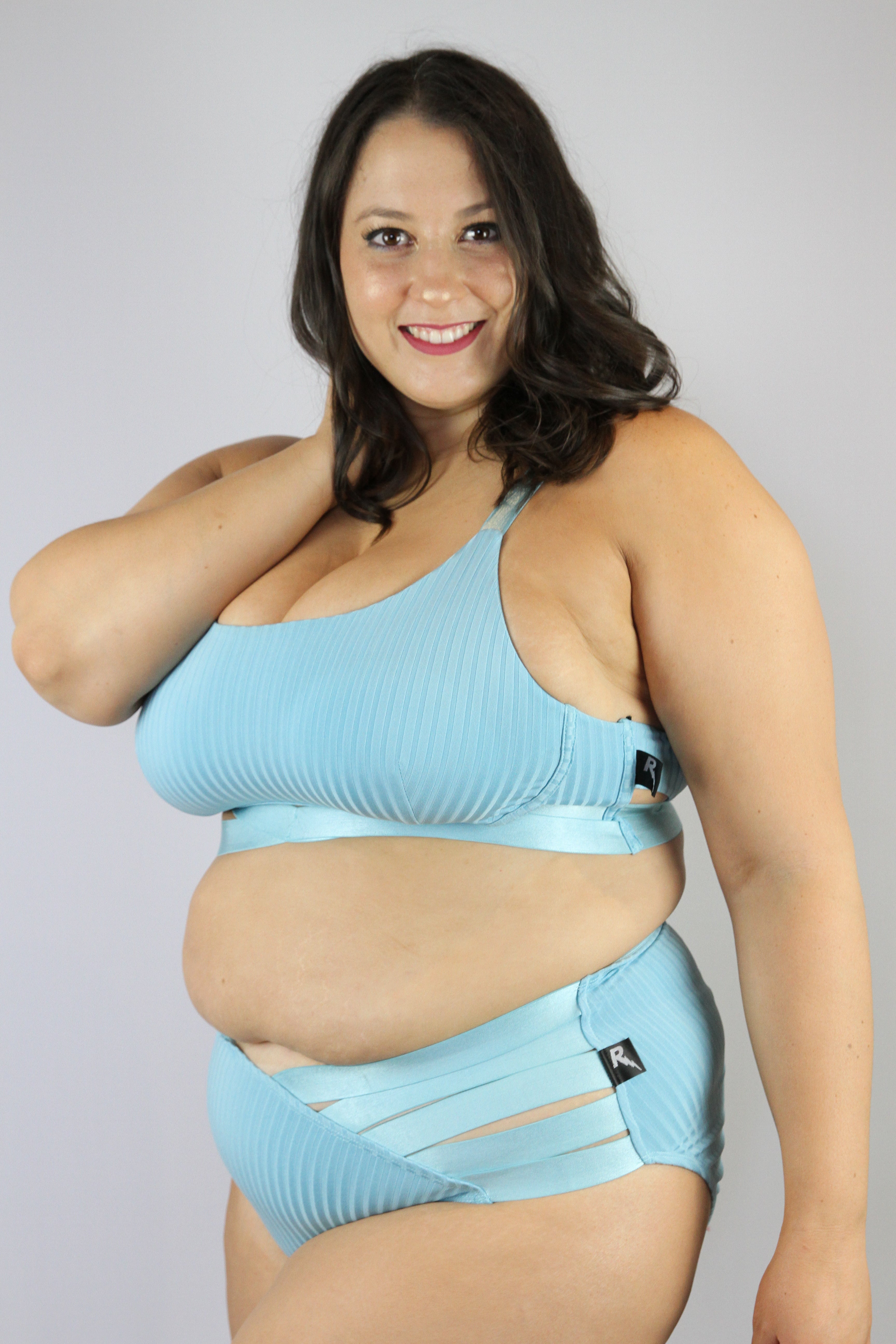 Crystal V Mid Waist Booty Shorts β Aquamarine | Pole Wear β Rarr Designs