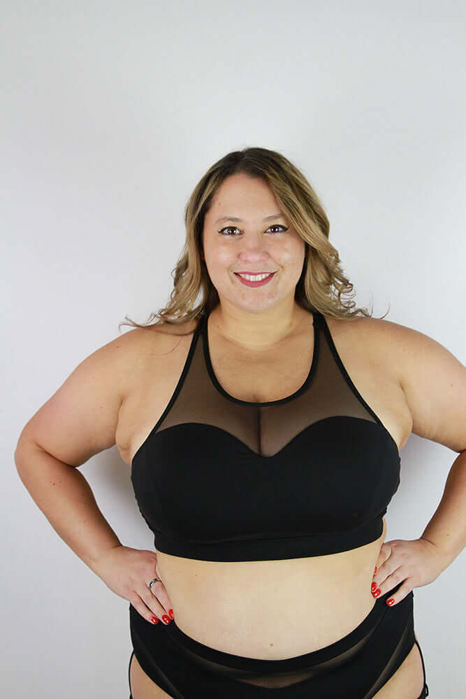 Rarr Designs pole sports bra in Black | supportive pole sports bra | big boob pole wear Australia | pole dance sports bra Australia