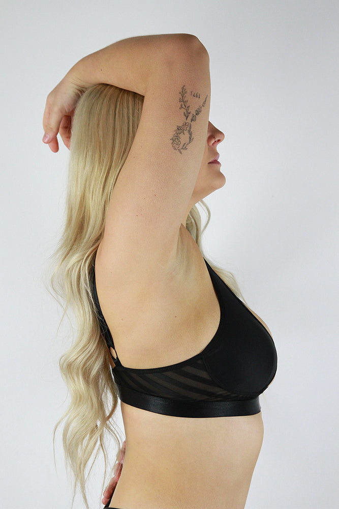 Alexis Butterfly Bralette – BLACK