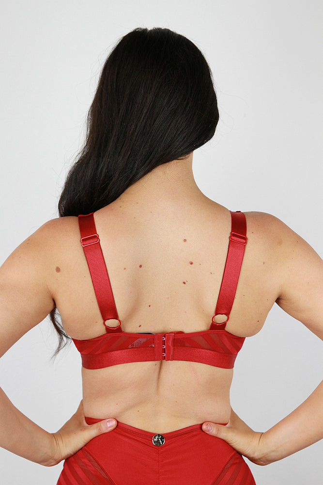 Alexis Butterfly Bralette – RED