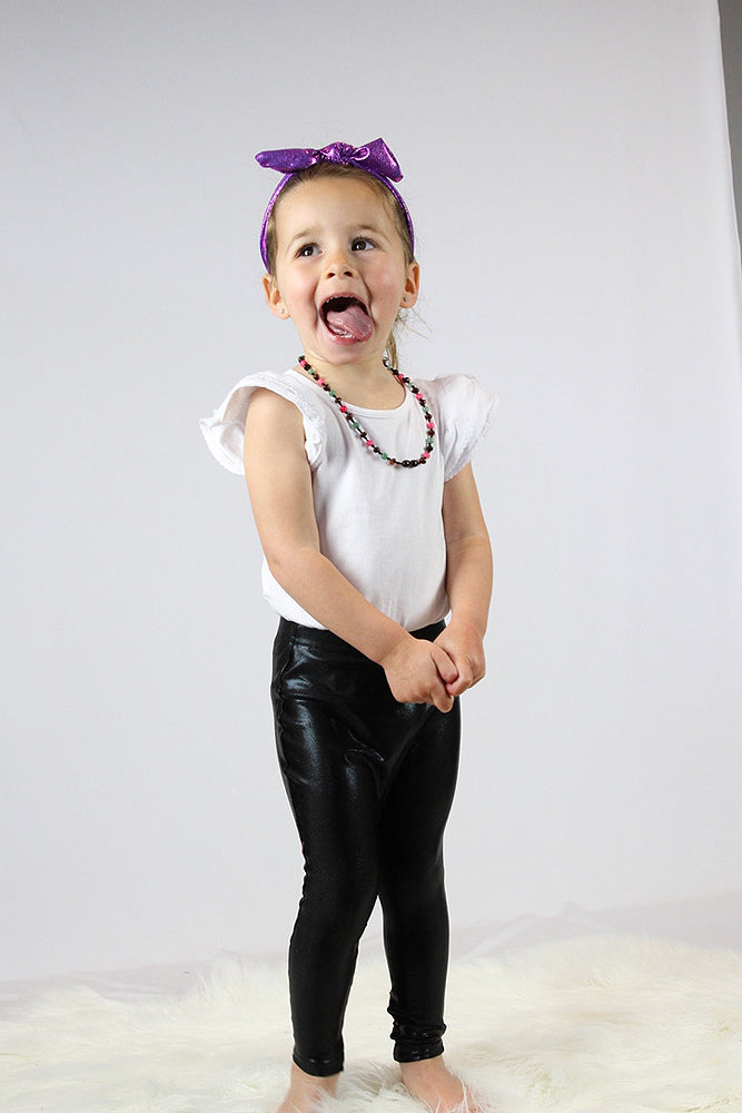 Black Sparkle Sparkle Baby Leggings | Tights – Rarr Designs