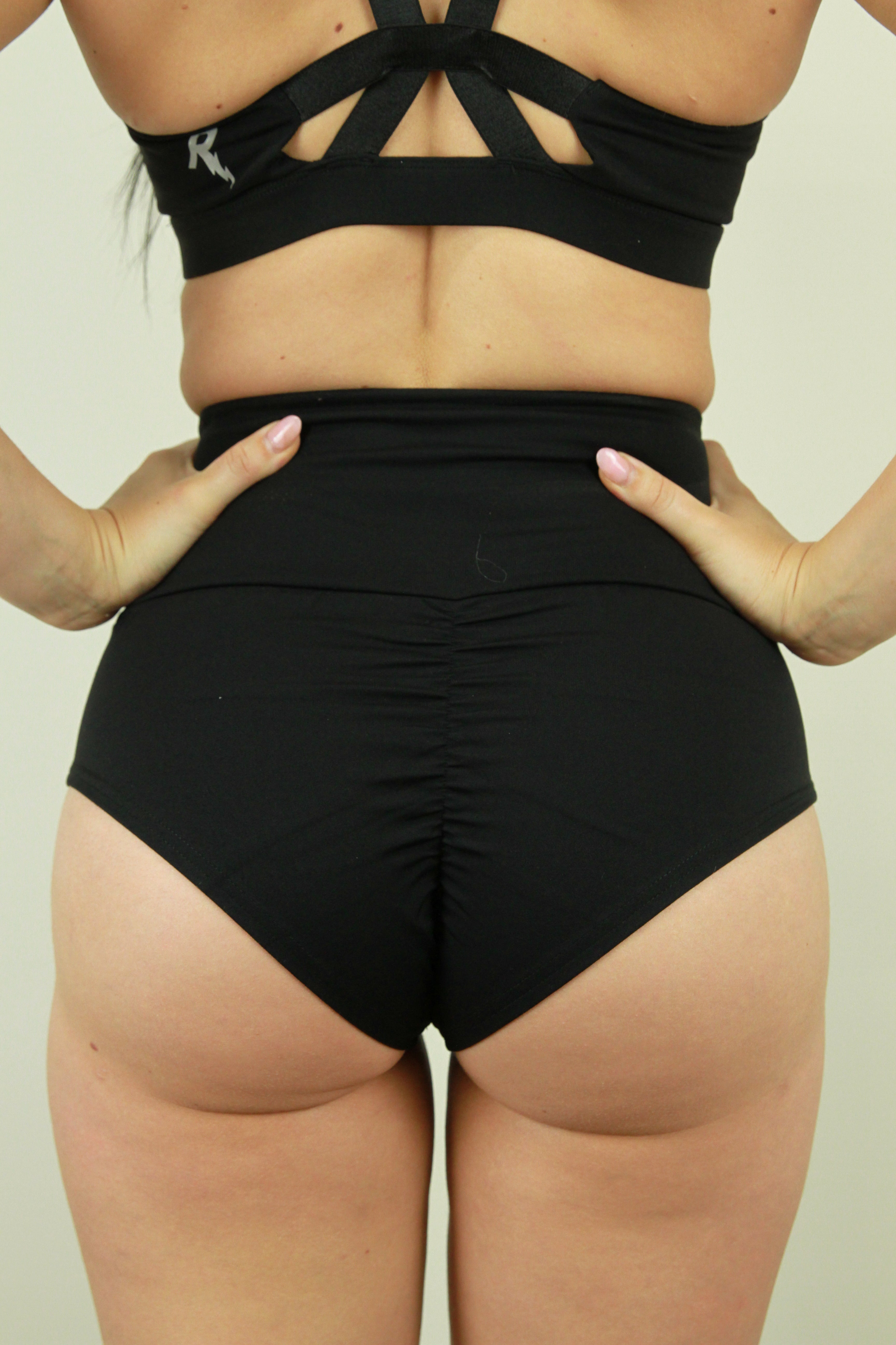 Matte Black SUPER High Waist Short