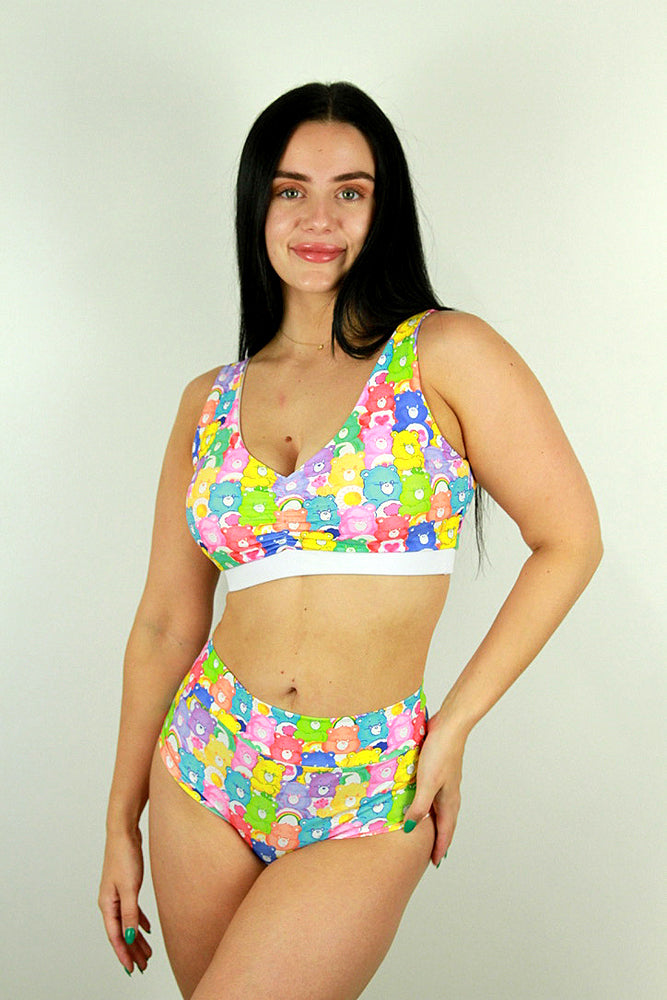 CareBears Mid Waisted BRAZIL Scrunch Bum Shorts | Pole Wear – Rarr Designs