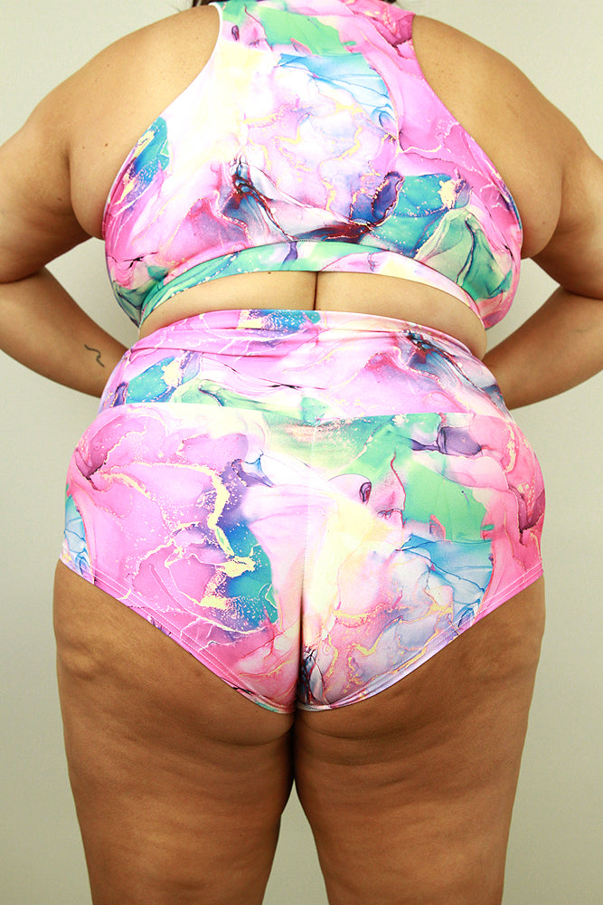 Celestial Plus Size High Waisted Shorts BLISS – Rarr Designs