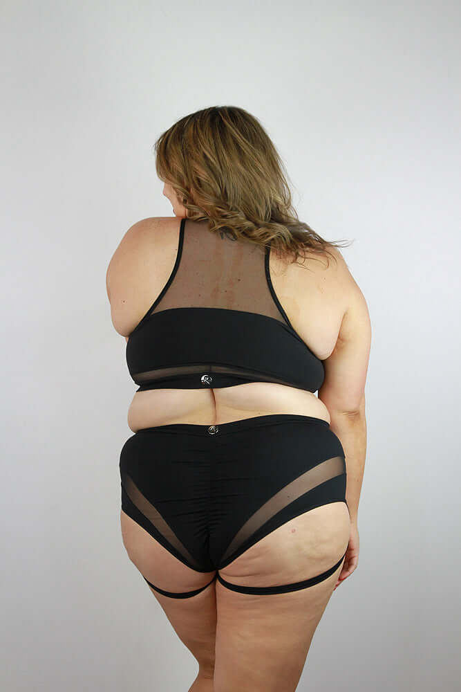 Rarr Designs pole sports bra in Black | supportive pole sports bra | big boob pole wear Australia | pole dance sports bra Australia