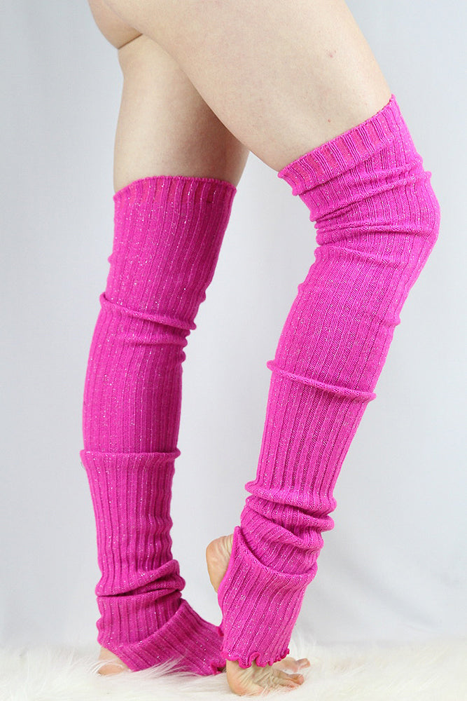 Glitter Extra long Stirr-up Knit Legwarmers Candy – Rarr Designs