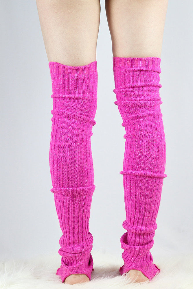 Glitter Extra long Stirr-up Knit Legwarmers Candy – Rarr Designs