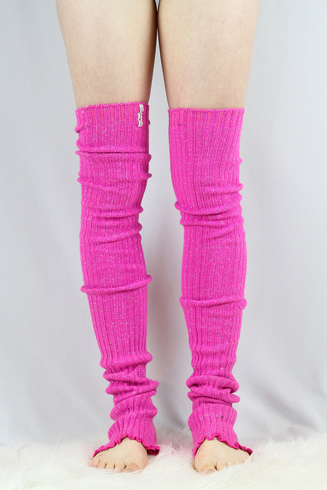 Glitter Extra long Stirr-up Knit Legwarmers Candy – Rarr Designs
