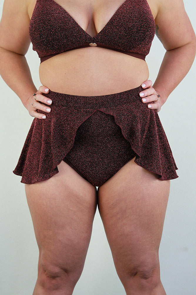 Glitteratti High Waist Skort Pink