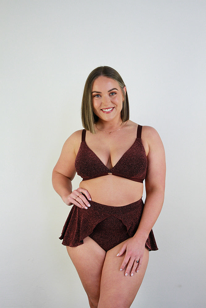 Glitteratti High Waist Skort Pink