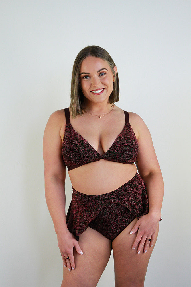 Glitteratti High Waist Skort Pink