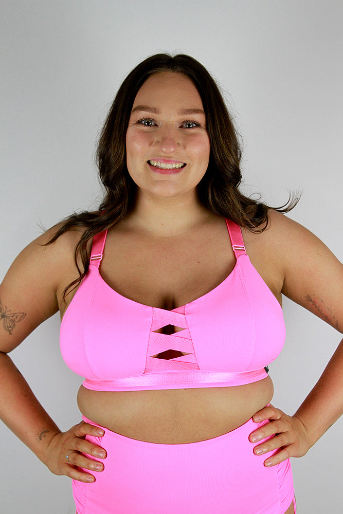 Hamilton Sports Bralette – HOT PINK – Rarr Designs