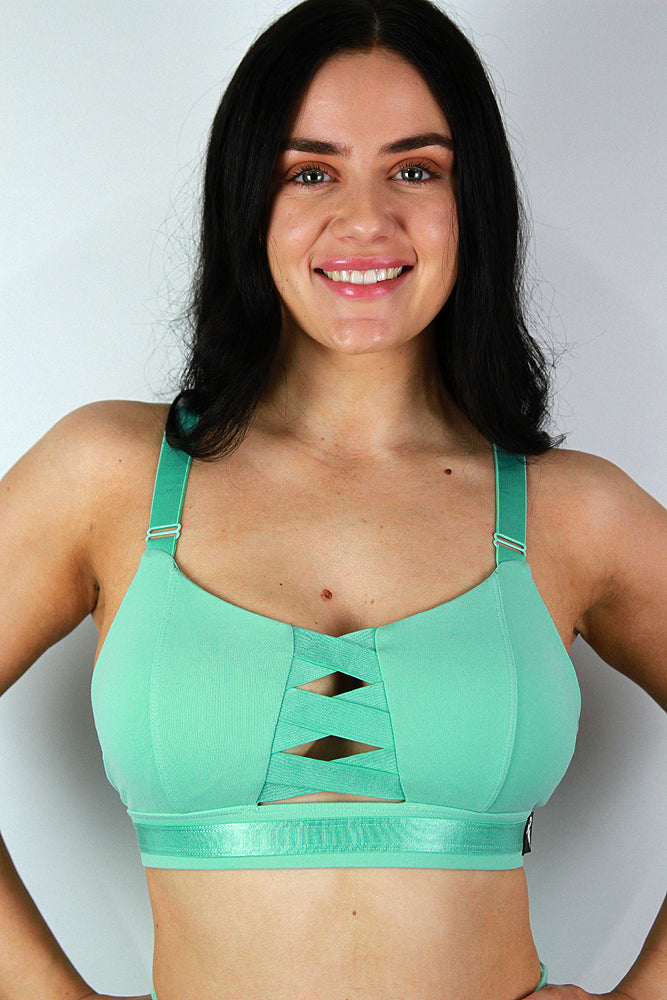 Hamilton Sports Bralette – MINT – Rarr Designs