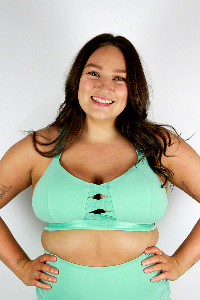 Hamilton Sports Bralette – MINT – Rarr Designs