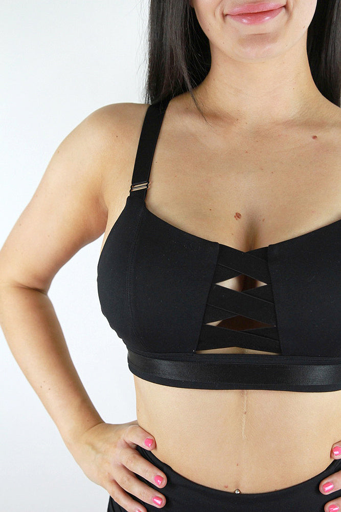Hamilton Sports Bralette – BLACK – Rarr Designs