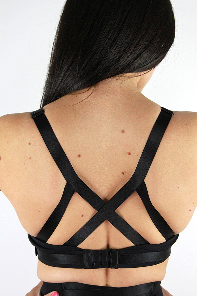 Hamilton Sports Bralette – BLACK – Rarr Designs