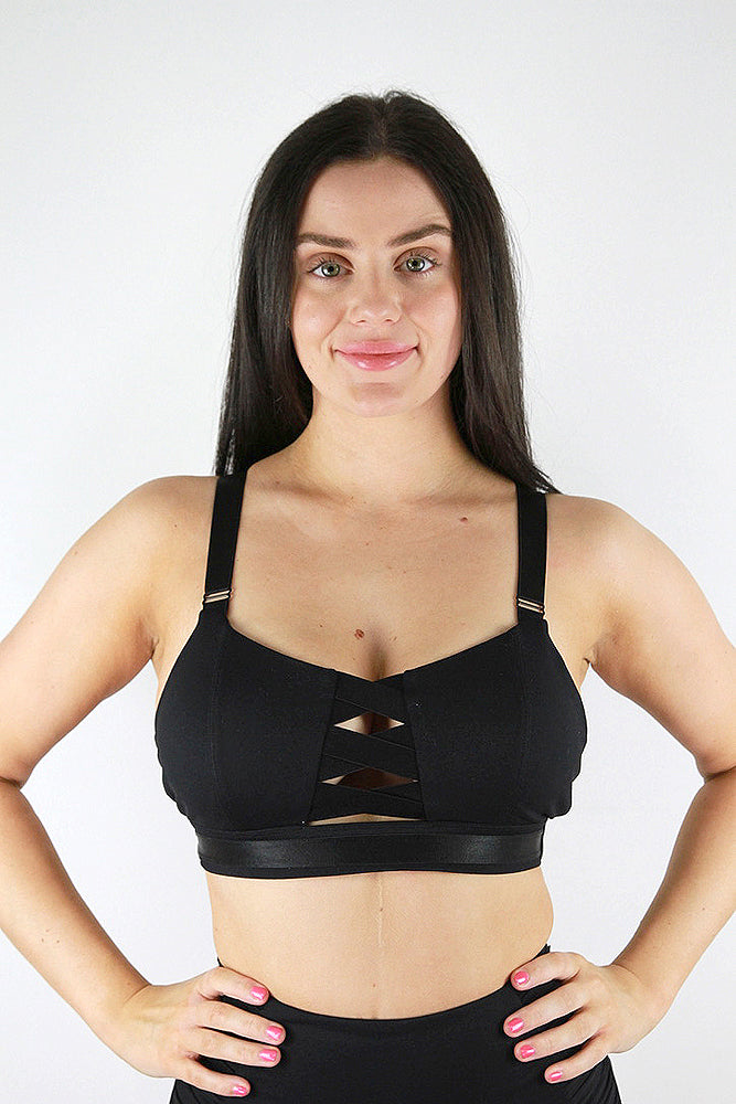 Hamilton Sports Bralette – BLACK – Rarr Designs