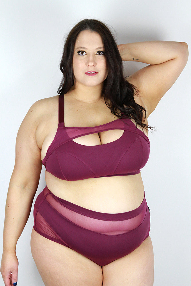 Maddox Super High Waist Short – PLUM – Rarr Designs