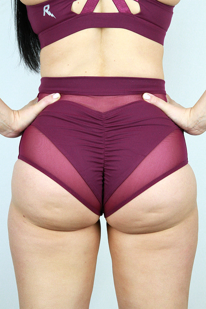 Maddox Super High Waist Short – PLUM – Rarr Designs