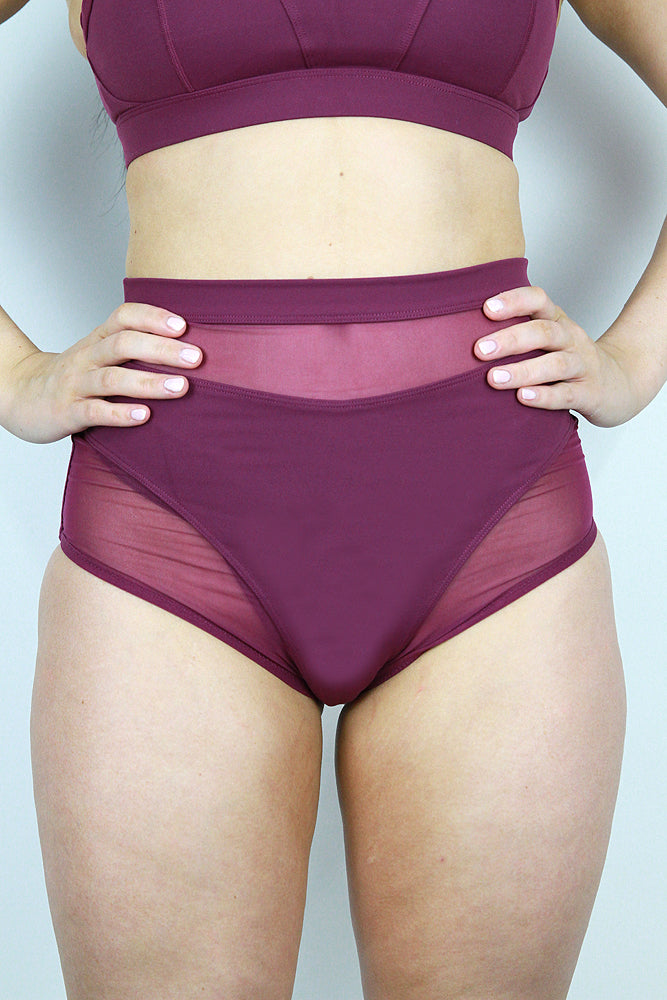 Maddox Super High Waist Short – PLUM – Rarr Designs