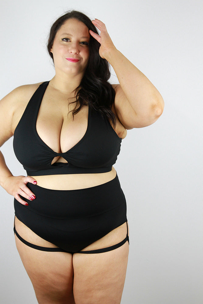 Matte Black GARTER SUPER High Waist Short