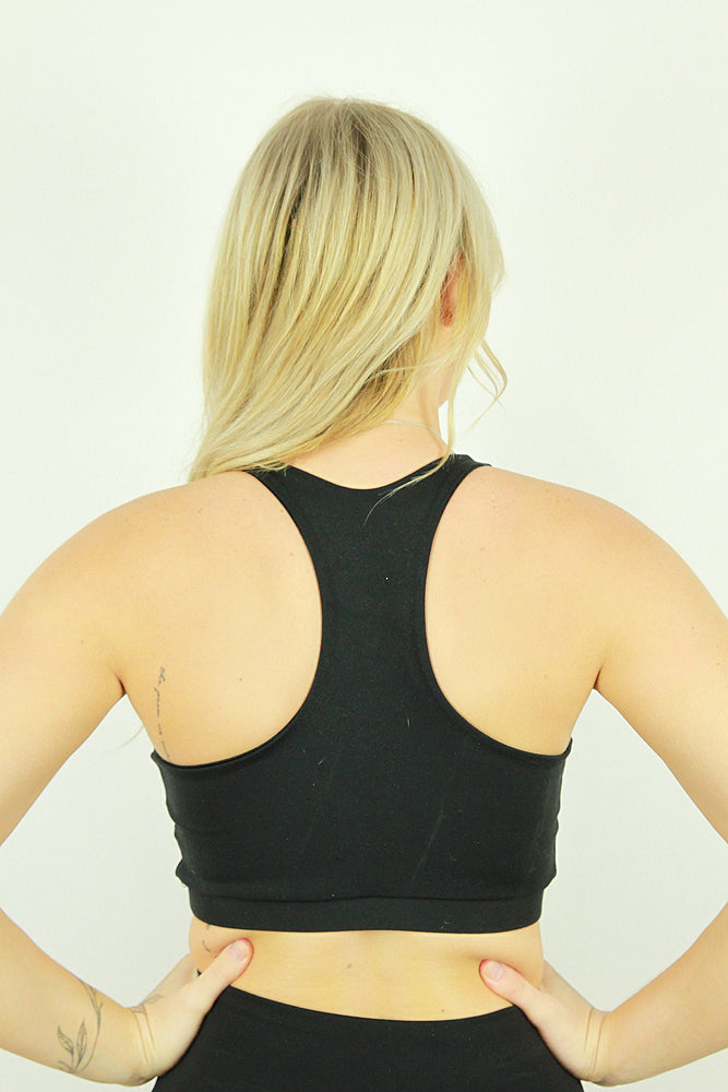 Matte Black Knot Sports Bra – Rarr Designs
