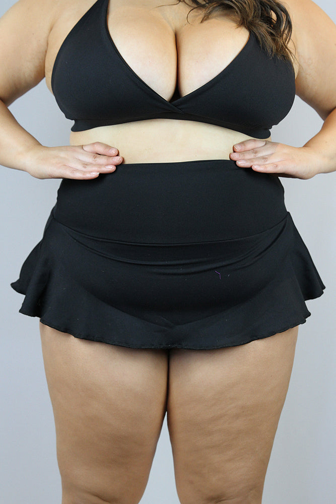 Matte Black Plus Size Dance Skort – Rarr Designs