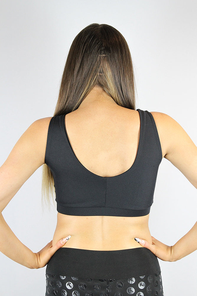 Matte Black Sweet Scoop Sports Bra – Rarr Designs