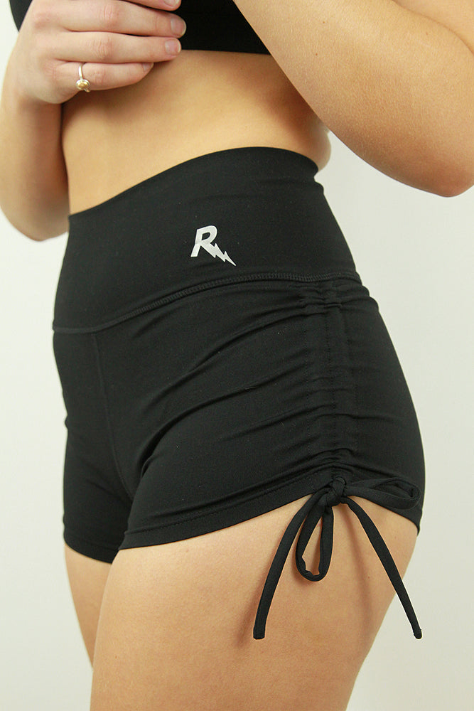 Matte Black Tie up Gym Short – Rarr Designs