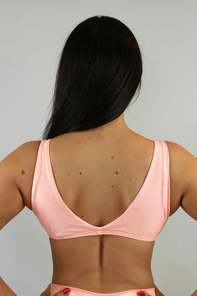 Peach Sparkle Tie-up Bralette – Rarr Designs