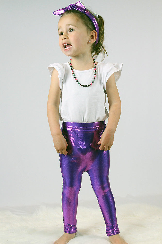 Purple Sparkle Baby Leggings | Tights – Rarr Designs