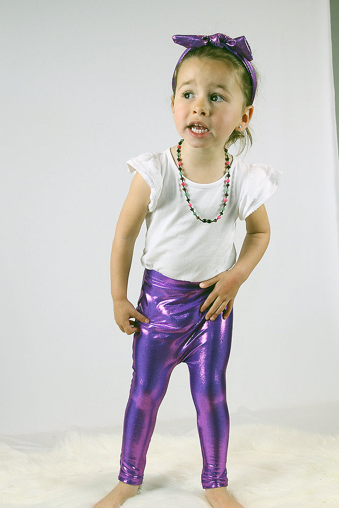 Purple Sparkle Baby Leggings | Tights – Rarr Designs