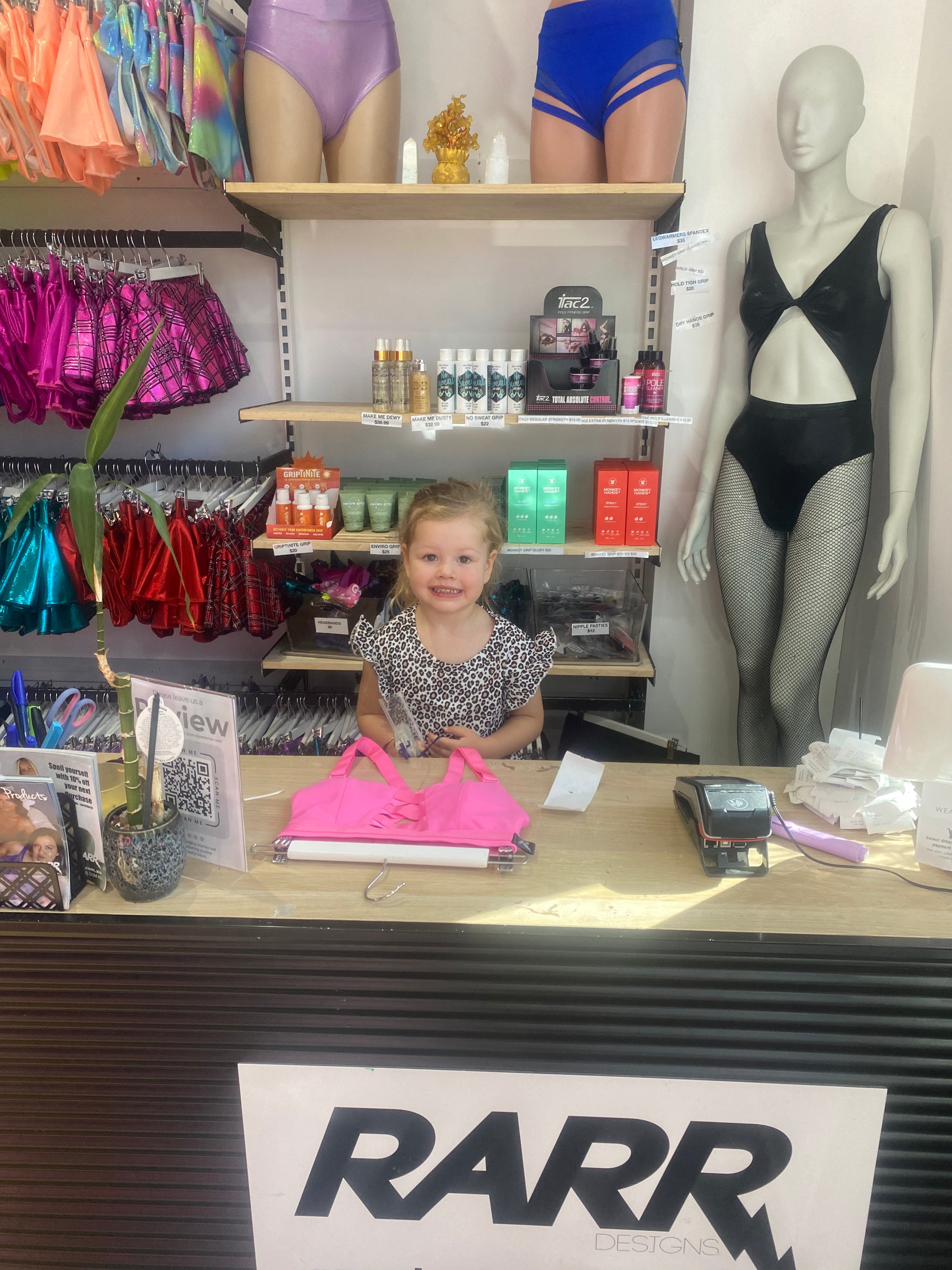Rarr Designs shop Hallam Victoria Pole Dance Clothing