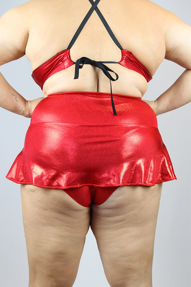 Red Sparkle Plus Size Dance Skort – Rarr Designs