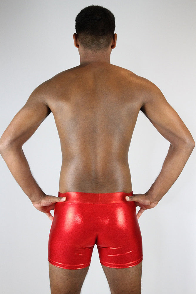 Red Sparkle Pole Short Mens Polewear – Rarr Designs