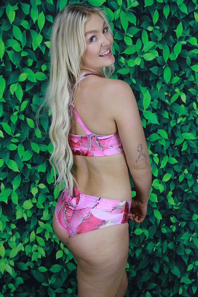 Celestial BRAZIL Fit Scrunch Bum Shorts – RASPBERRY – Rarr Designs