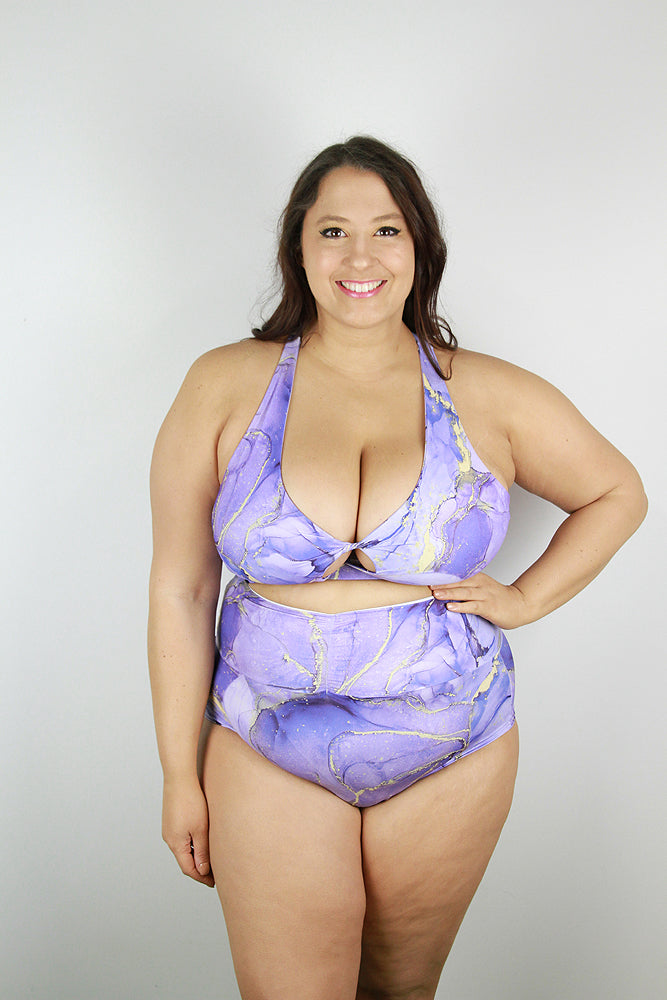 Celestial Plus Size High Waisted Shorts GRAPE – Rarr Designs