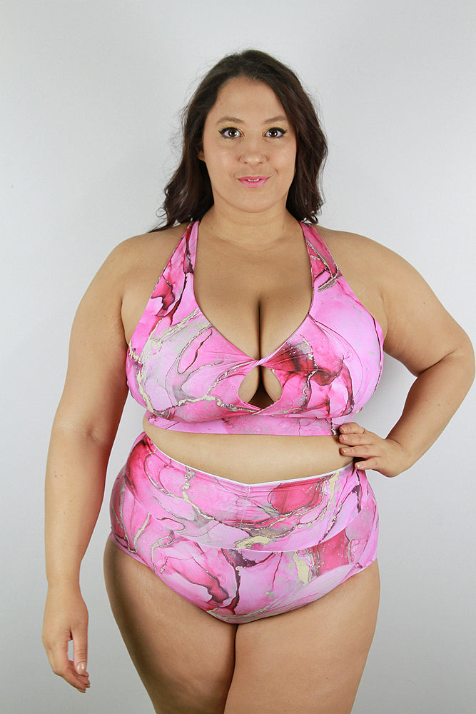 Celestial Knot Plus Size Sports Bra RASPBERRY – Rarr Designs