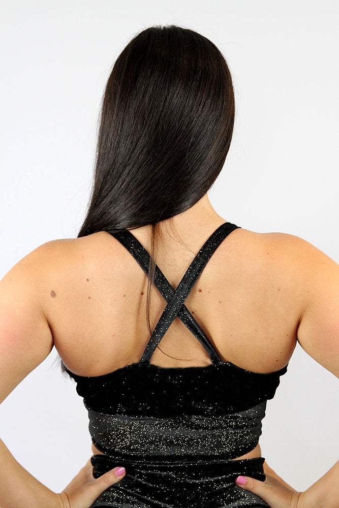 Velvet Sparkle Bikini Bra Black – Rarr Designs