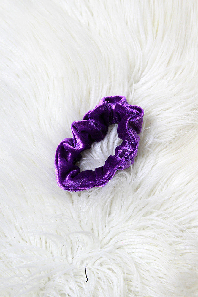 Velvet Sparkle Scrunchie Purple – Rarr Designs