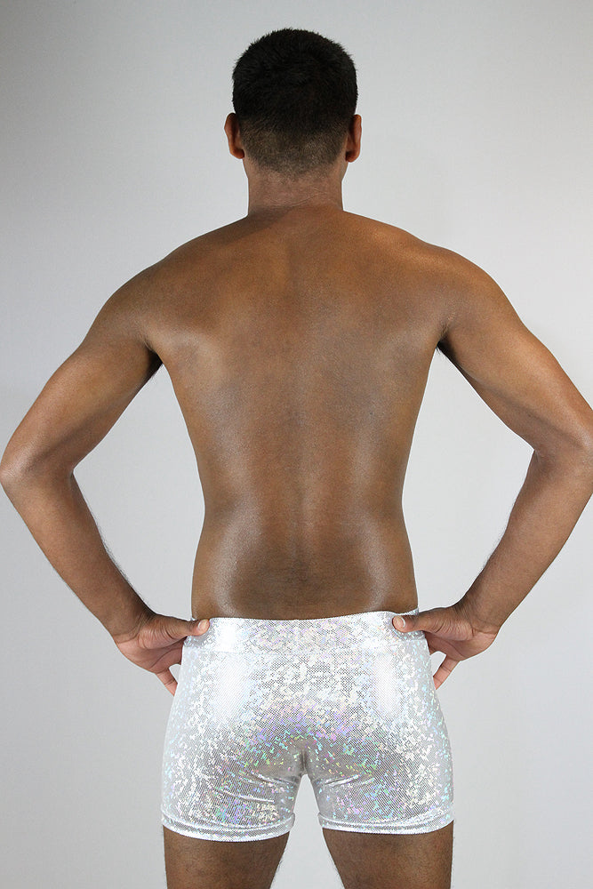 White Sparkle Trunk Mens Polewear – Rarr Designs