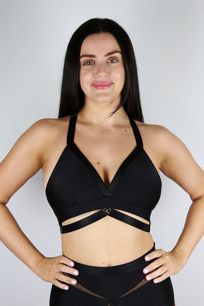 Yasmin Plunge Bralette – BLACK – Rarr Designs