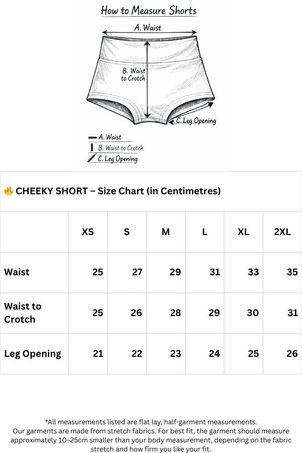 Rarr Designs pole shorts | pole dance shorts Australia | Australian made pole wear