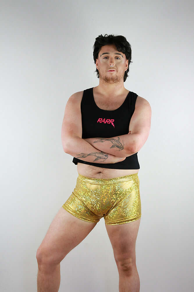 Gold Sparkle Trunk Mens Polewear Rarr Designs