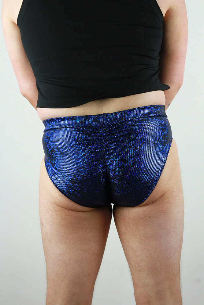 Navy Sparkle Pole Brief Mens Polewear Rarr Designs